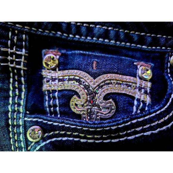 Medium Wash Rock Revival "Iselin" Easy Ankle Skinny 30" X 29" Like New- No Flaws - Picture 2 of 9